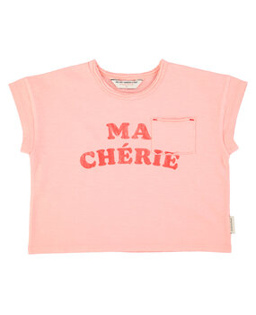 Piupiuchick T’shirt | light pink w/ "ma chérie" print Piupiuchick T’shirt | light pink w/ "ma chérie" print