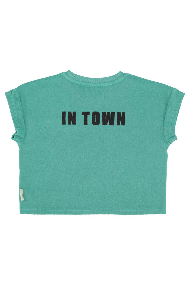 Piupiuchick turquoise t-shirt "best friend" Piupiuchick turquoise t-shirt "best friend"