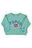 Sweatshirt | turquoise w/ "peace" print