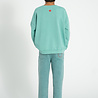 Piupiuchick Sweatshirt | turquoise w/ "peace" print