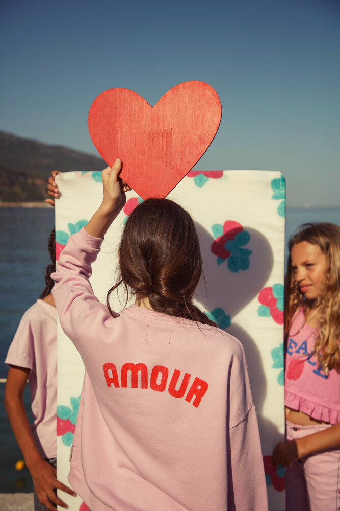 Piupiuchick sweater met rood hart