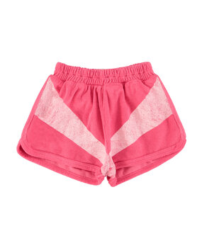 Piupiuchick Shorts | pink w/ white stripes print Piupiuchick Shorts | pink w/ white stripes print