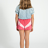 Piupiuchick Shorts | pink w/ white stripes print Piupiuchick Shorts | pink w/ white stripes print
