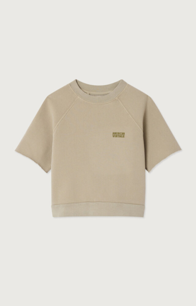 American Vintage Izubird sweatshirt korte mouw Seigle Vintage