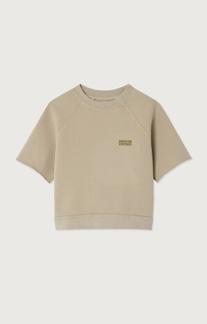 American Vintage Izubird sweatshirt korte mouw Seigle Vintage