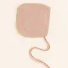 Hvid Bonnet NEWBORN - Apricot