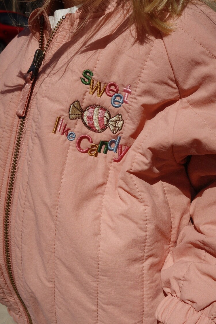 Konges Slojd Juno roze bomberjas Cameo Brown Candy