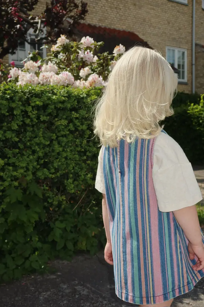 Konges Slojd Magot denim jurk met streepjes