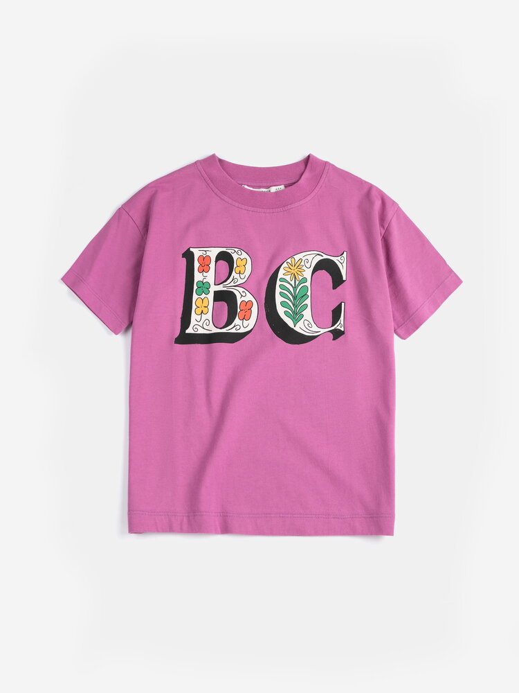 Bobo Choses roze t-shirt Spring Letters