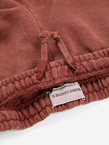 Bobo Choses bruine joggingbroek met logo
