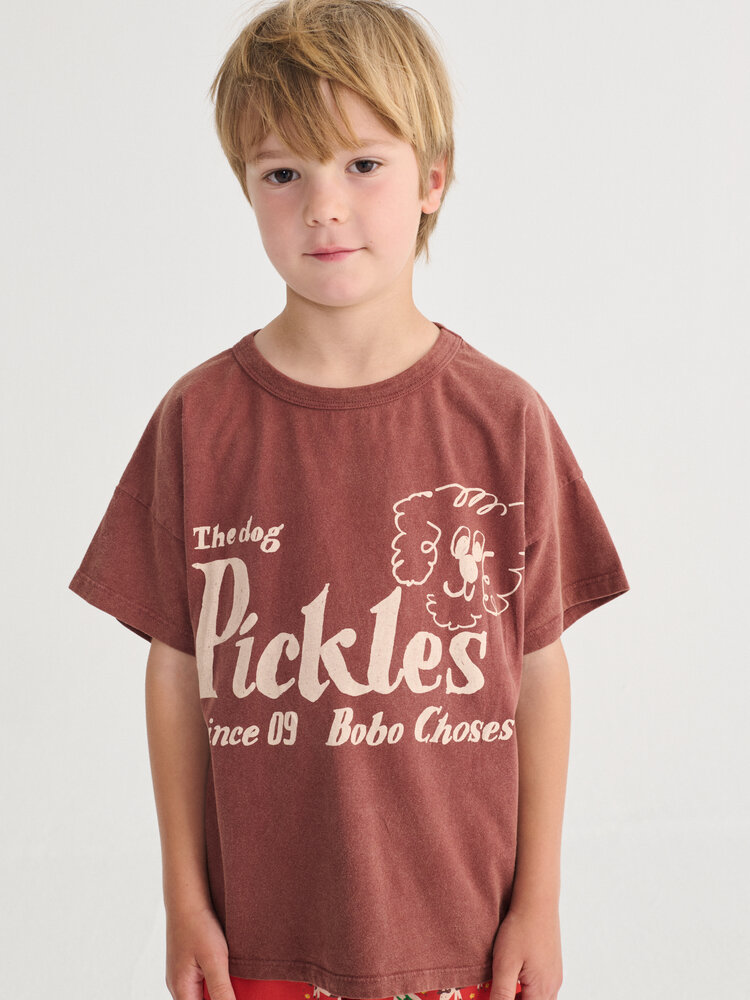 Bobo Choses Pickles The Dog T-shirt Brown