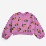 Bobo Choses Tangerine all over cropped sweatshirt