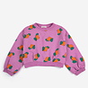 Bobo Choses cropped sweater Tangerine all over