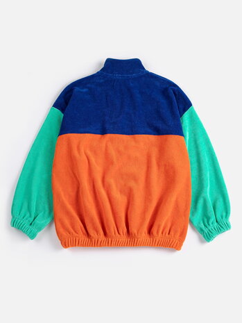 Bobo Choses sweater met rits color block