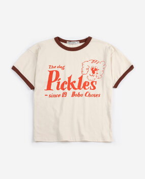 Bobo Choses Pickles The Dog T-shirt Cream