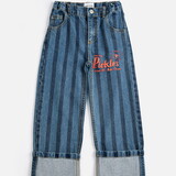 Bobo Choses Pickles The Dog Striped denim pants