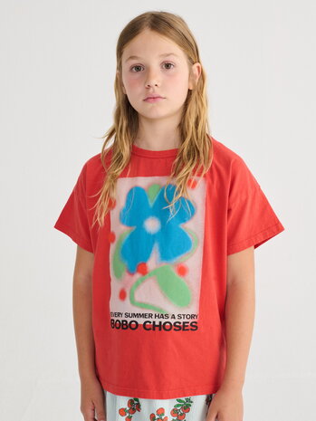 Bobo Choses Rood t-shirt met print Summer Story