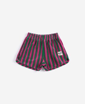 Bobo Choses Striped terry cloth shorts