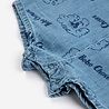 Bobo Choses Pickles The Dog all over denim baby playsuit