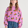 Bobo Choses Tangerine all over cropped sweatshirt