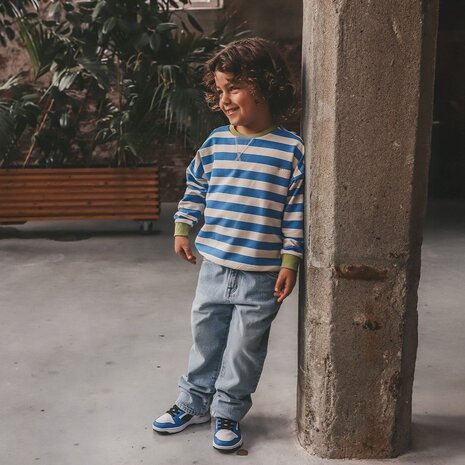 Your Wishes sweater met strepen French Blue Your Wishes sweater met strepen French Blue