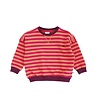 Your Wishes Stripe French Knit Sweater 839 Beetroot Purple