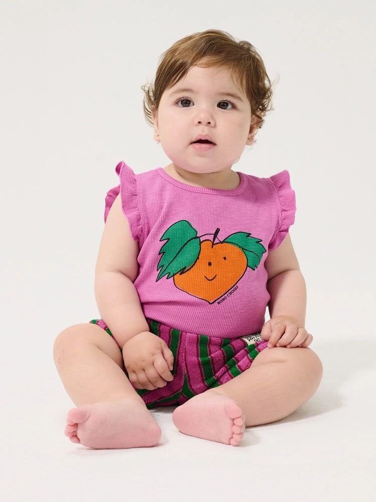 Bobo Choses badstof korte broek met streepjes voor kids en baby's