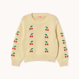 Tiny Cottons Mini Cherries Sweater dusty yellow