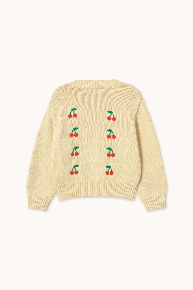 Tiny Cottons Mini Cherries Sweater dusty yellow