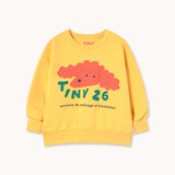 Tiny Cottons Red Dog Graphic Sweatshirt soft yellow