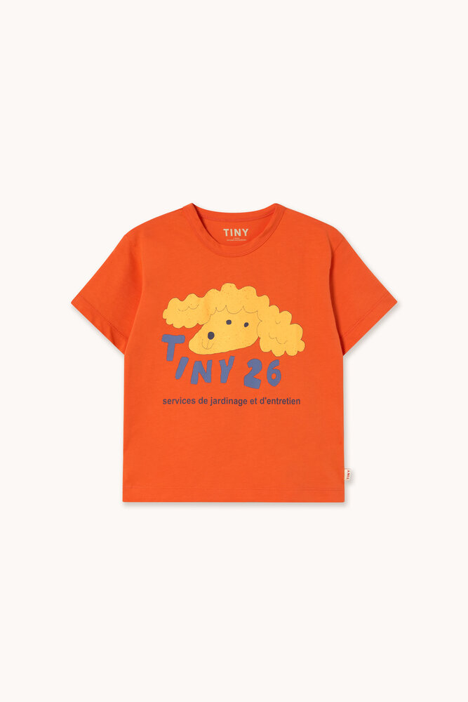 Tiny Cottons Yellow Dog Graphic Tee summer red