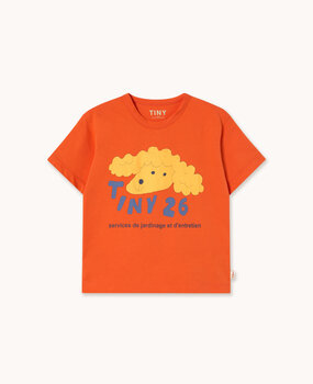 Tiny Cottons Yellow Dog Graphic Tee summer red