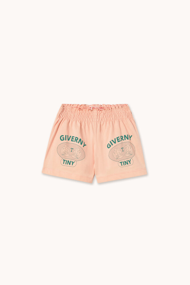 Tiny Cottons Giverny Graphic Smocked Shorts wild rose