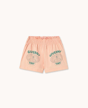 Tiny Cottons Giverny Graphic Smocked Shorts wild rose