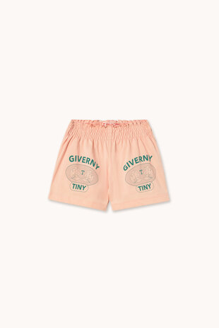 Tiny Cottons Giverny Graphic Smocked Shorts wild rose