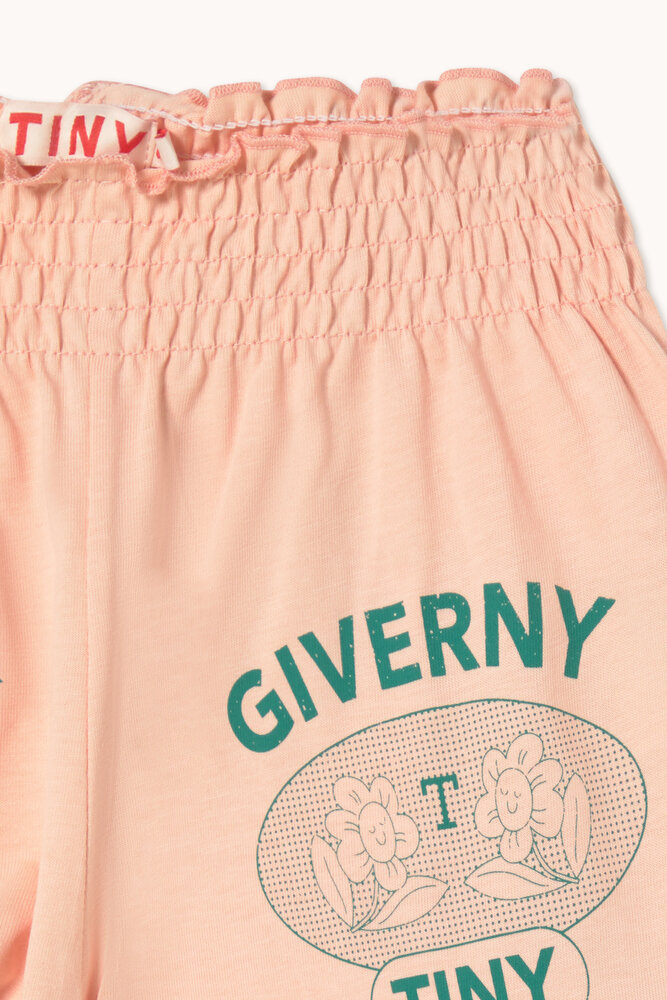 Tiny Cottons Giverny Graphic Smocked Shorts wild rose