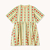 Tiny Cottons jurk met print Rose Pattern Dress dusty yellow