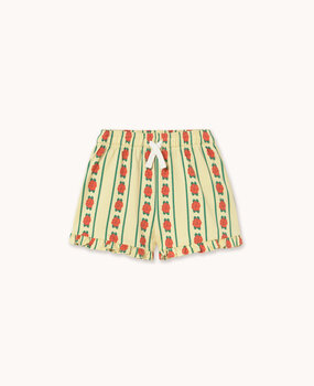 Tiny Cottons Rose Pattern Shorts dusty yellow