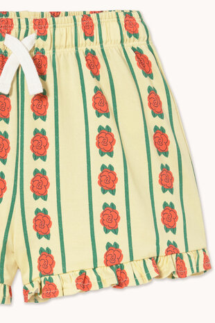 Tiny Cottons Rose Pattern Shorts dusty yellow