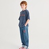 Bobo Choses Pickles The Dog Striped denim pants
