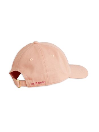 Mini Rodini roze baseball cap - To the moon emb cap pink