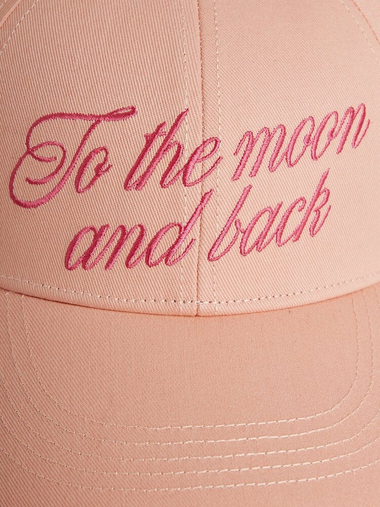Mini Rodini To the moon emb cap pink Mini Rodini To the moon emb cap pink
