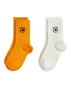 Mini Rodini Football emb ribbed 2-pack socks