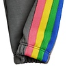 Mini Rodini joggingbroek grijs The milky way rainbow panel