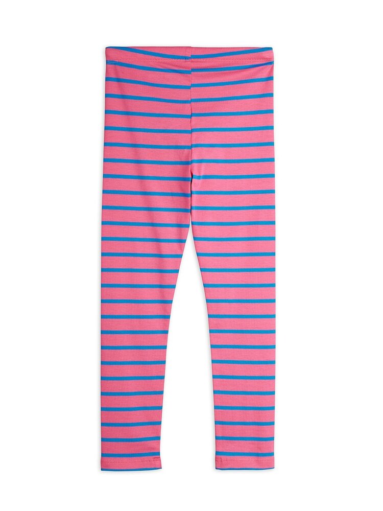 Mini Rodini Stripe yd leggings pink