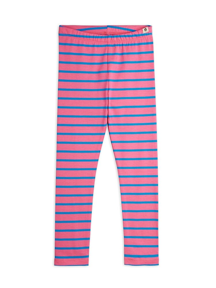 Mini Rodini Stripe yd leggings pink