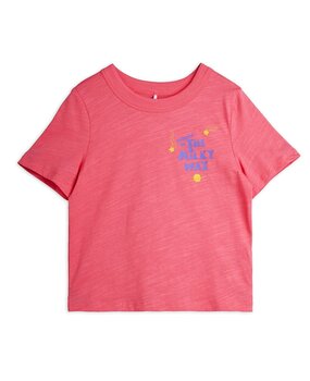 Mini Rodini The milky way sp ss tee pink