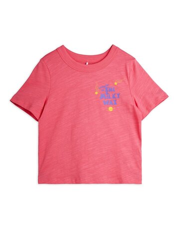 Mini Rodini The milky way sp ss tee pink