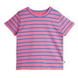 Mini Rodini Stripe yd ss tee pink