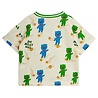 Mini Rodini Aliens aop ss tee off white